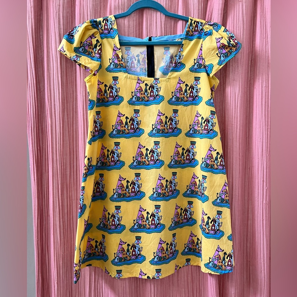 NOOWORKS Dress with Dog Party Print